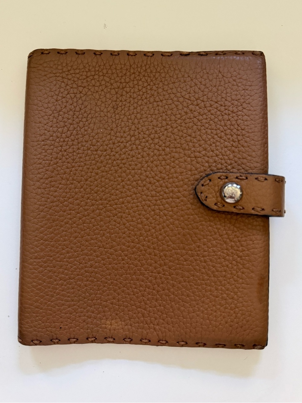 Authentic Fendi Selleria Agenda/Notebook Cover in Brown